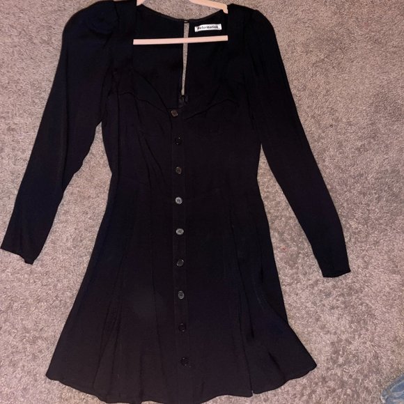 REFORMATION Milla Dress in Black Size 4 no flaws - Picture 4 of 7